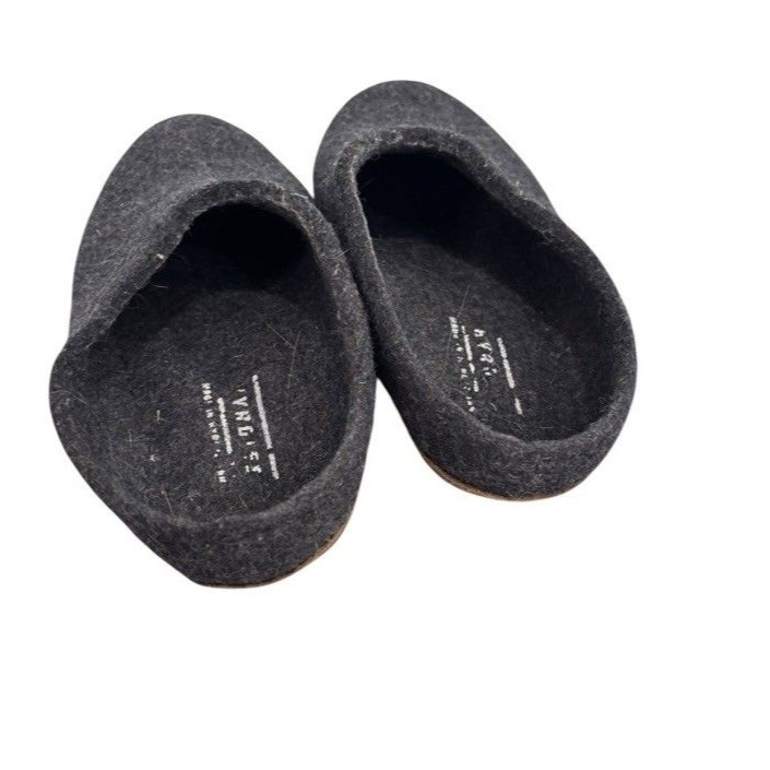 Kyrgies Slippers Indoor Wool Slides Charcoal Gray Sz 37 Us 7 — image 4 of 6